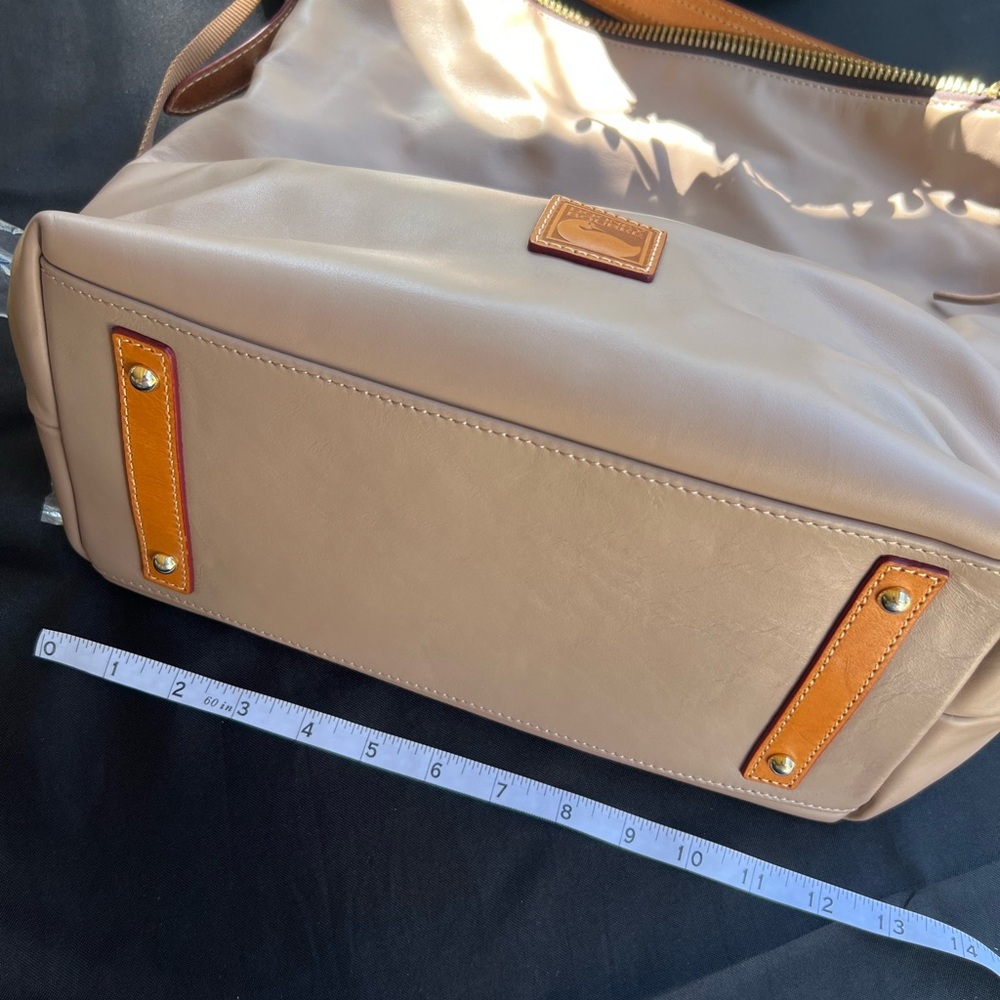 Dooney & Bourke Tan Leather Shoulder Bag - Picture 9 of 12